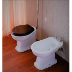 Unitazo sėdynė su dangčiu Olympia Impero Style, iš medienos