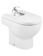 Bidė dangtis Roca Meridian, su plieniniais vyriais, baltas