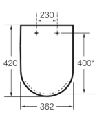 Unitazo sėdynė su dangčiu Roca Meridian Compact, Soft-Close