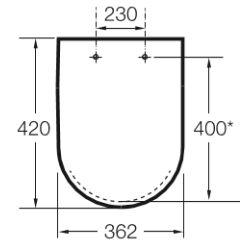 Unitazo sėdynė su dangčiu Roca Meridian Compact, Soft-Close