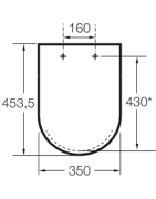 Unitazo sėdynė su dangčiu Roca The Gap, baltos spalvos