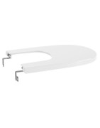 Bidė dangtis Roca Meridian, su metaliniais vyriais, baltas