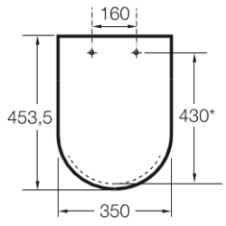 Unitazo sėdynė su dangčiu Roca The Gap, Soft-Close