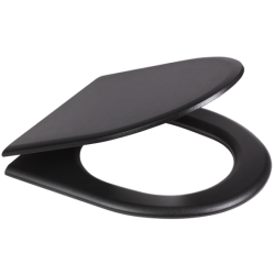Unitazo sėdynė su dangčiu Sanela SLZN 31C, juodos spalvos