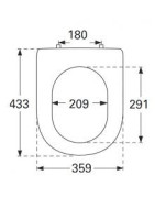 Unitazo sėdynė su dangčiu Villeroy&Boch Subway 2.0, Ceramic Plus