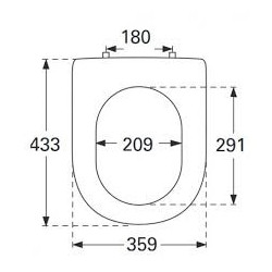 Unitazo sėdynė su dangčiu Villeroy&Boch Subway 2.0, Ceramic Plus