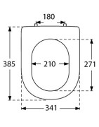 Unitazo sėdynė su dangčiu Villeroy&Boch Subway 2.0 Compact