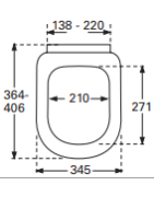 Unitazo sėdynė su dangčiu Villeroy&Boch Subway, QuickRelease