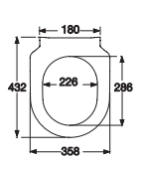Unitazo sėdynė su dangčiu Villeroy&Boch Subway 2.0, Soft-Close