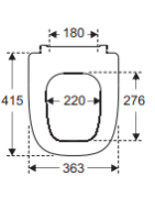 Unitazo sėdynė su dangčiu Villeroy&Boch Antheus, Soft-Close