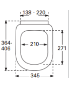 Unitazo sėdynė su dangčiu Villeroy&Boch Subway, Soft-Close