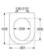 Unitazo sėdynė su dangčiu Villeroy&Boch Hommage, Soft-Close