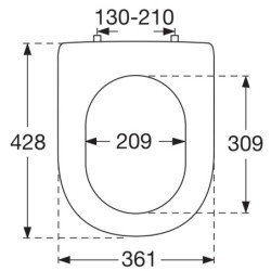 Unitazo sėdynė su dangčiu Villeroy&Boch Hommage, Soft-Close