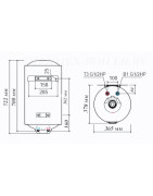 Elektrinis vandens šildytuvas Thermex Nova 50V Slim, pakabinamas