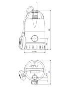 Panardinamas drenažinis siurblys Grundfos Unilift CC 5 - A1
