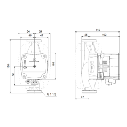 Cirkuliacinis siurblys Grundfos ALPHA1 L 32-60 180