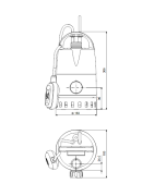 Panardinamas drenažinis siurblys Grundfos Unilift CC 7 - A1