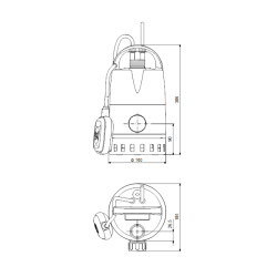 Panardinamas drenažinis siurblys Grundfos Unilift CC 7 - A1