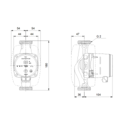 Cirkuliacinis siurblys Grundfos ALPHA3 32-80 180