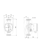 Cirkuliacinis siurblys Grundfos ALPHA3 25-80 180