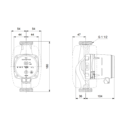 Cirkuliacinis siurblys Grundfos ALPHA3 25-80 180