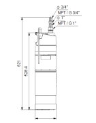 Panardinamas vandens siurblys šuliniams Grundfos SBA 3-35 M