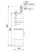 Panardinamas vandens siurblys šuliniams Grundfos SBA 3-45 A