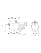 Sausai pastatomas siurblys Grundfos MQ 3-25