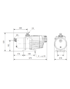 Sausai pastatomas siurblys Grundfos MQ 3-45