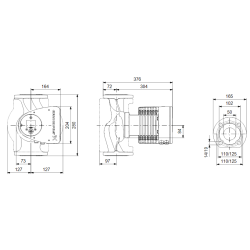 Cirkuliacinis siurblys Grundfos Magna3 50-120 F 280
