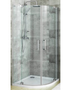 Pusapvalė dušo kabina Roth GR2N/900, brillant/skaidrus
