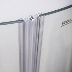 Pusapvalė dušo kabina Roth GR2N/900, brillant/skaidrus