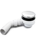 Dušo sifonas Paa Turboflow, baltos spalvos