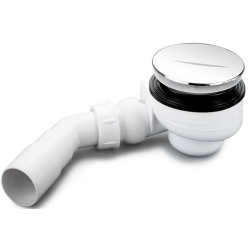 Dušo sifonas Paa Turboflow, baltos spalvos