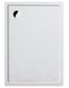 Dušo padėklas Roth Flat Stone Effect, baltos spalvos