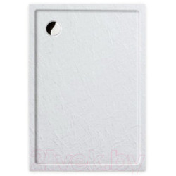 Dušo padėklas Roth Flat Stone Effect, baltos spalvos