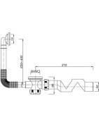 Dušo padėklo sifonas Roth Viki Lux, baltos spalvos