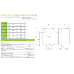Elektrinis vandens šildytuvas Dražice TO-10 IN, po prausykle