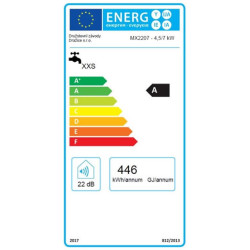 Momentinis vandens šildytuvas Dražice MX2207, 4.5/7 kW