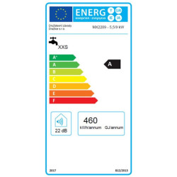 Momentinis vandens šildytuvas Dražice MX2209, 5.5/9 kW