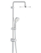 Dušo sistema Grohe Tempesta Rustic 200, su diverteriu