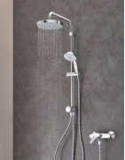 Dušo sistema Grohe Tempesta Rustic 200, su diverteriu