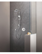 Dušo komplektas Grohe Tempesta 210, su diverteriu