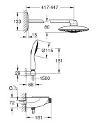 Dušo komplektas Grohe Duo SmartControl 360, termostatinis