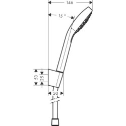 Dušo komplektas Hansgrohe Croma S Vario/Porter 1.25