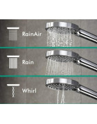 Termostatinis dušo komplektas Hansgrohe Croma Select S, juodas