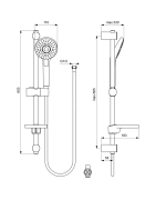 Dušo komplektas Ideal Standard Idealrain Evo Round
