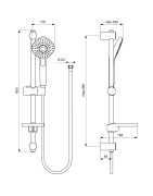 Dušo komplektas Ideal Standard Idealrain Evo Diamond