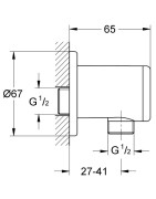 Jungtis potinkiniam dušui Grohe Relexa