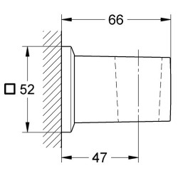 Rankinio dušo laikiklis Grohe Allure Brilliant, nereguliuojamas